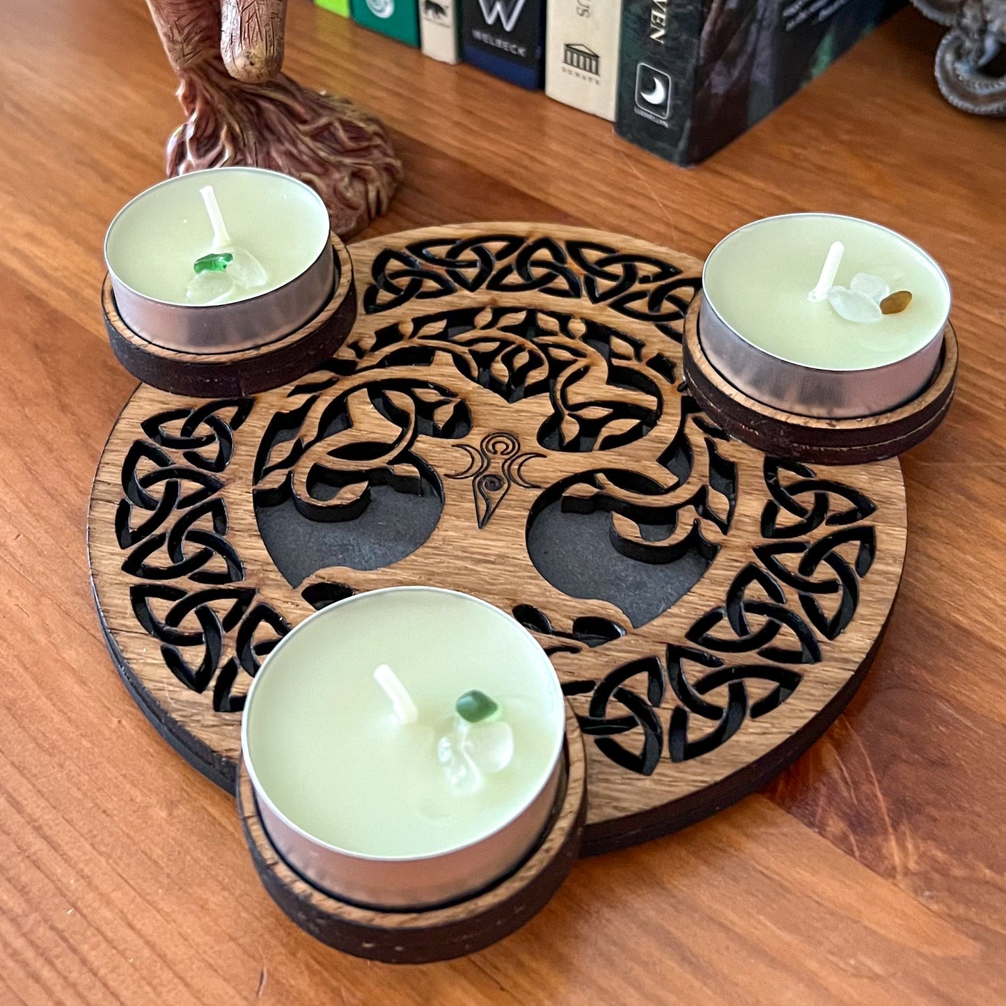 Handmade Tree of Life Tealight Holder