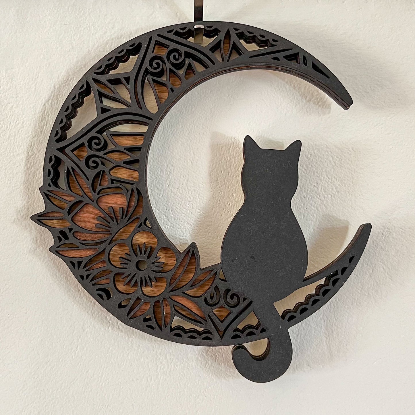 Cat on the Moon Plaque