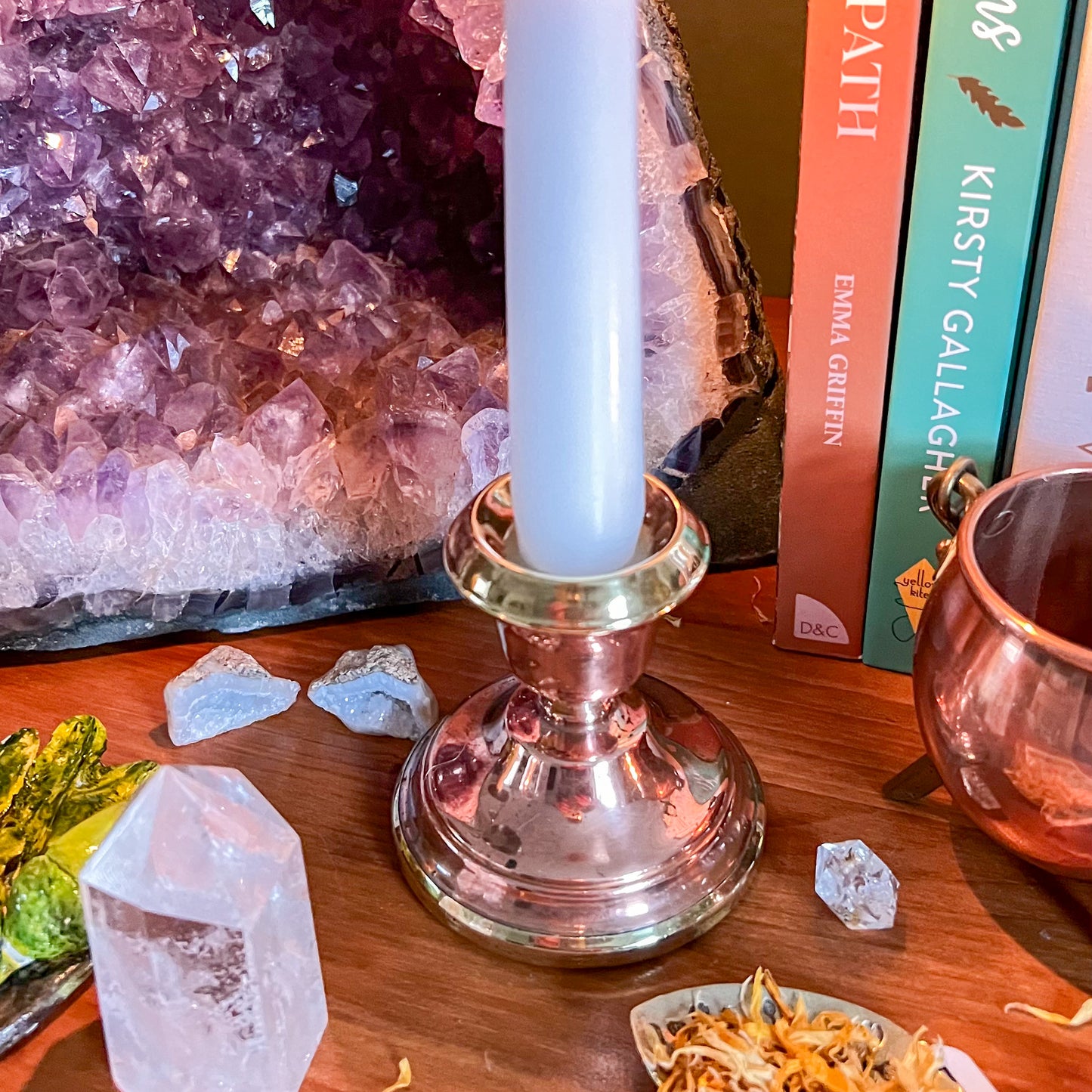 Copper & Brass Candle Holder