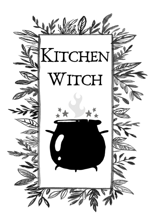 Kitchen Witch Print A5