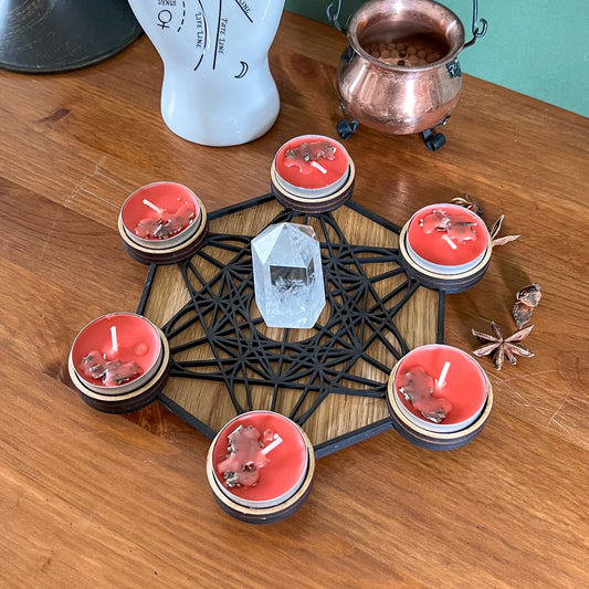 Metatron Tealight Holder