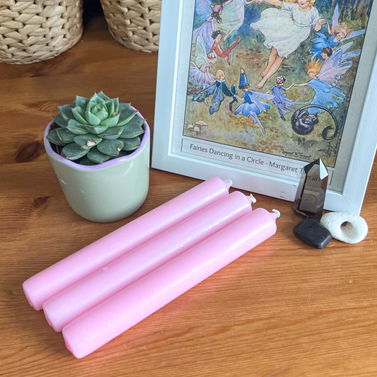 3 x Pink Candles