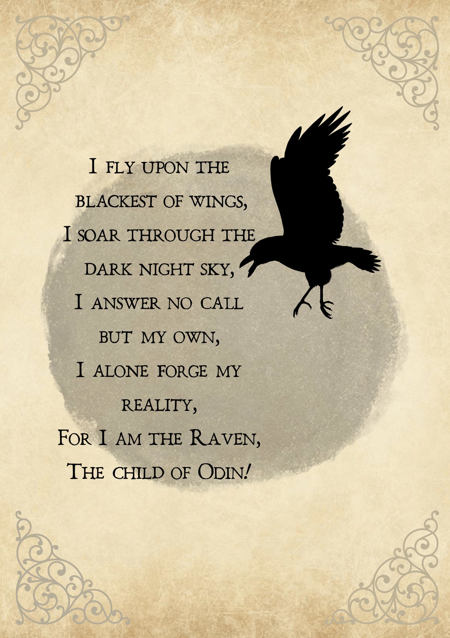 Raven Print A5