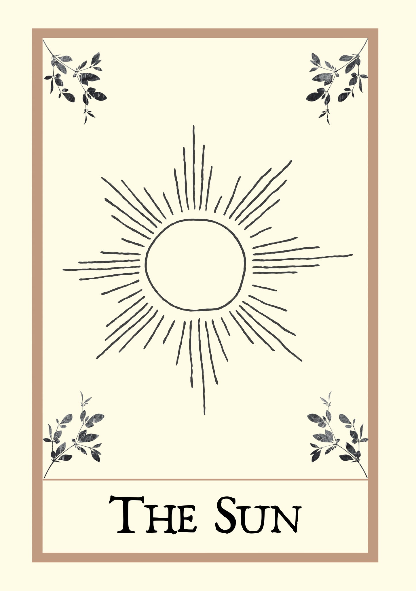 The Sun Tarot Print A5