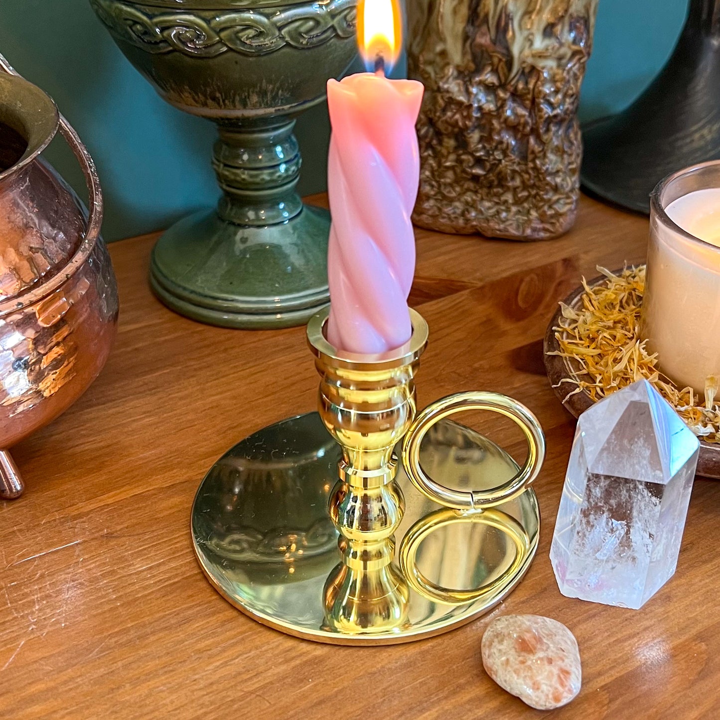 Gold Candle Holder